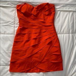 Mini orange dress